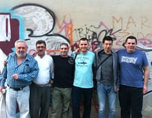 Dubrovčani na gostavanju u Splitu: Vicko Marunčić,Faruk Lošić,Žan Glišović,Tomislav Musić,Marko Jelčić i Vlaho Marunčić